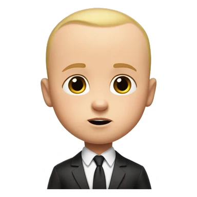 the boss baby with less hair sticker