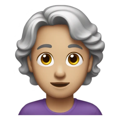 tenderly.co emoji in purple color sticker