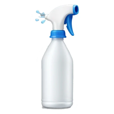 spray bottle spraying sticker