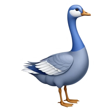 Blue goose sticker