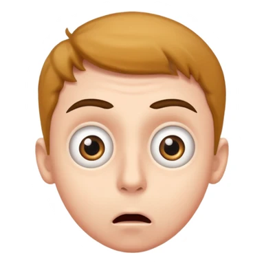 astonished man sticker