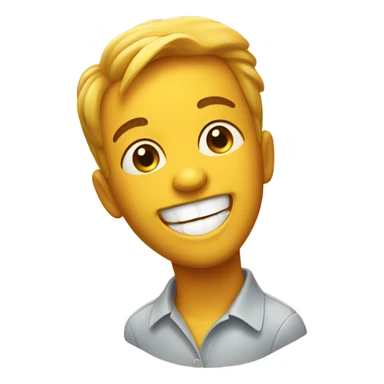 Satisfied face with honey dripping out its mouth sticker