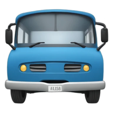 alsa bus blue sticker