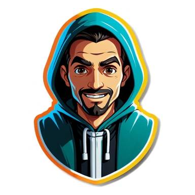 Hood npc welcome in sticker