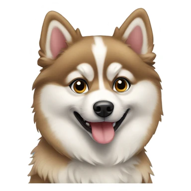 pomsky dog birthday sticker