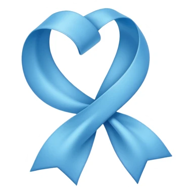 🎀 A light blue ribbon with this shape sticker