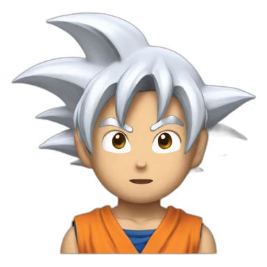 Crea a Goku saludando sticker