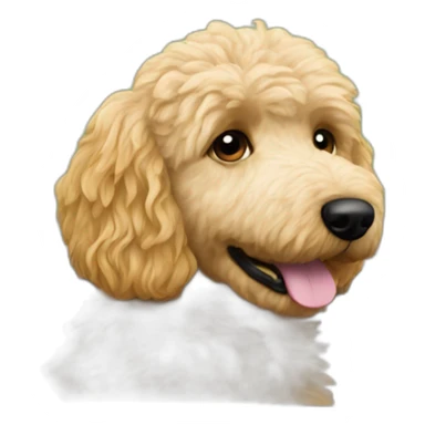 Goldendoodle driving convertible sticker