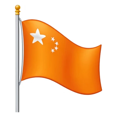 🚩 same flag with orange colour sticker