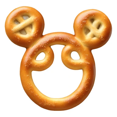 Mickey Mouse ears on pretzel  sticker