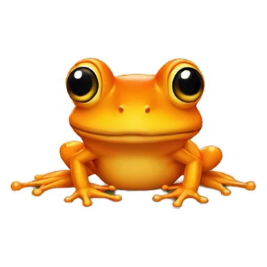 orange frog sticker