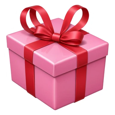 gift pink heart sticker