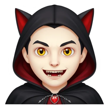 vampire with animal sticker