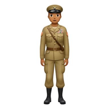 American soldiers in full height sticker