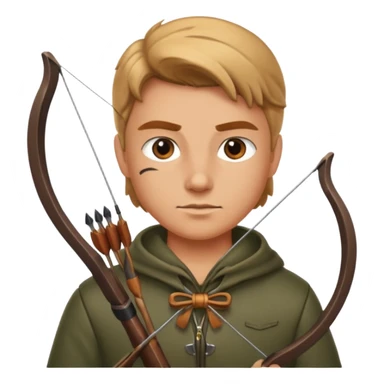 Ein jäger mit Bogen sticker