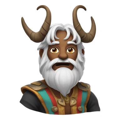 cosplay character with horns sticker