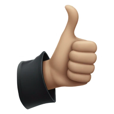 thumb up, gothic magical style sticker