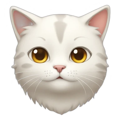 cat anime style sticker
