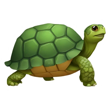 Tortoise with one eye patch sticker