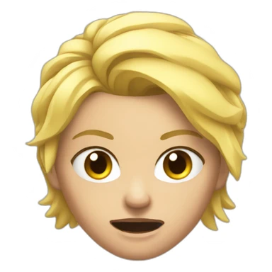 Angry blondie gym sticker