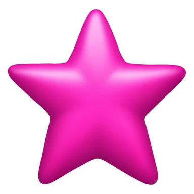one plain hot pink star sticker