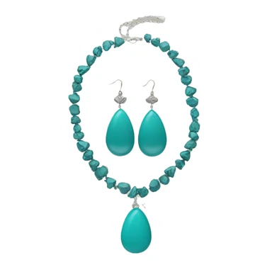 Western teal jewelry  sticker