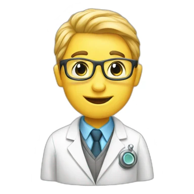 scientist saying thank you sticker