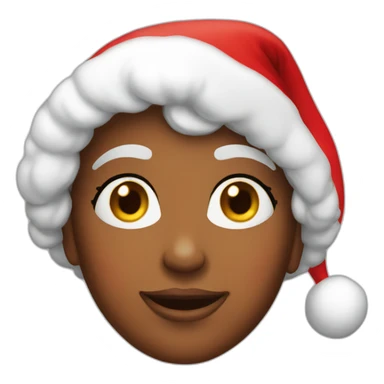 mrs santa claus sticker