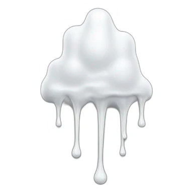 white glue dripping sticker