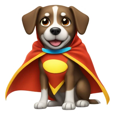 Dog super cape sticker
