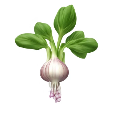 Shallot plant sticker