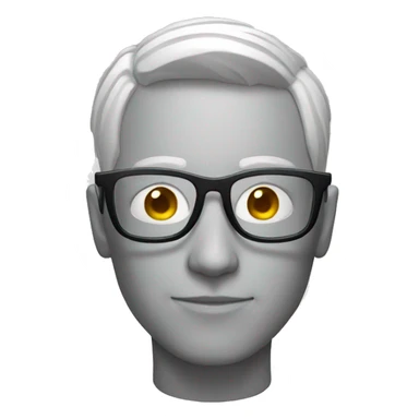 Persona con lentes sticker