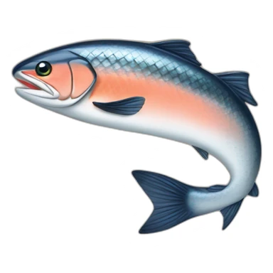 jewish salmon with yarmulke sticker