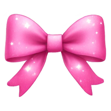 Pink bow with sparkles  sticker