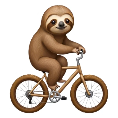 sloth on agravel bike sticker
