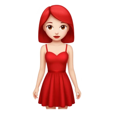 Hot dress Girl Valentine sticker