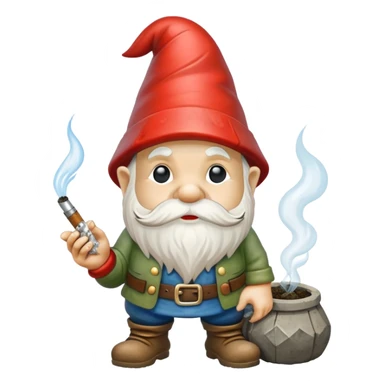 garden gnome smoking meth sticker