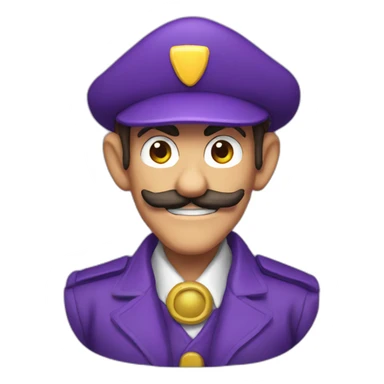 Waluigi sticker
