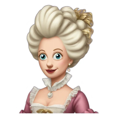crazy eyes Marie Antoinette sticker