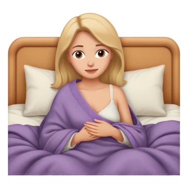 intimate moment on bed woman sfw sticker