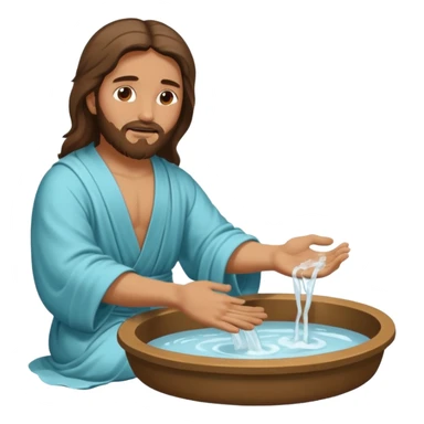 jESUS WASHING FEET sticker