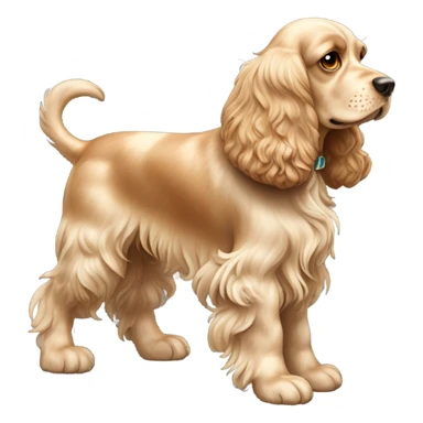 Cocker spaniel dog sticker