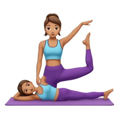 Girl doing Pilates  sticker