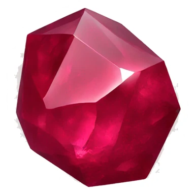Untreated ruby stone sticker