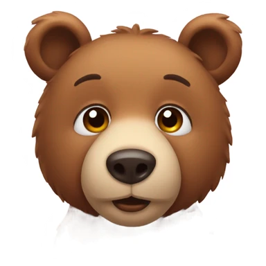 A bear in love  sticker