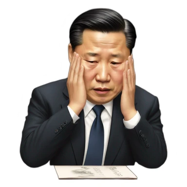 president xi jin ping crying sticker