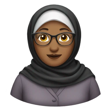 Grandma wearing hijab sticker