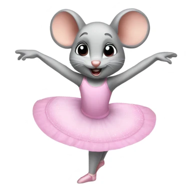 Ballet dancing mouse  sticker