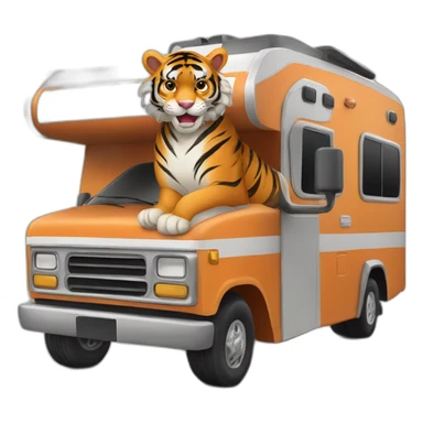 Clemson-tiger-driving-a-class-a-rv sticker