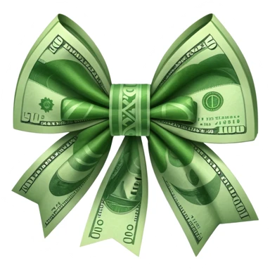 Can you make a bow made out of money  sticker